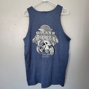 Island Choppers North Shore Hawaii Maui Men's Large Blue Tank Top Graphic Tee